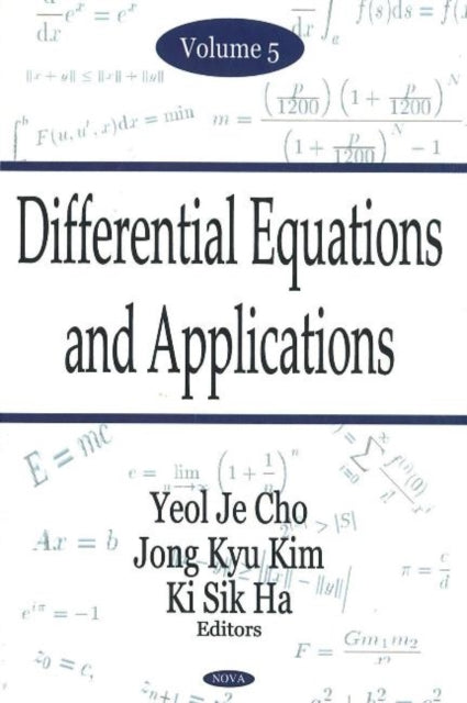 Book cover of: Differential Equations & Applications, Volume 5. By: Yeol Je Cho