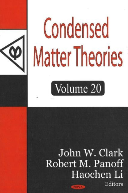 Book cover of: Condensed Matter Theories, Volume 20