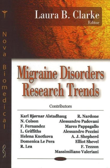 Book cover of: Migraine Disorders Research Trends