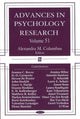 Book cover of: Advances in Psychology Research. By: Alexandra M. Columbus