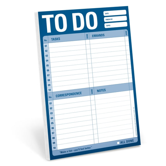 Book cover of: Knock Knock To Do Pad. By: Knock Knock
