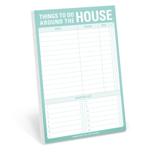 Knock Knock Things to Do Around the House Pad