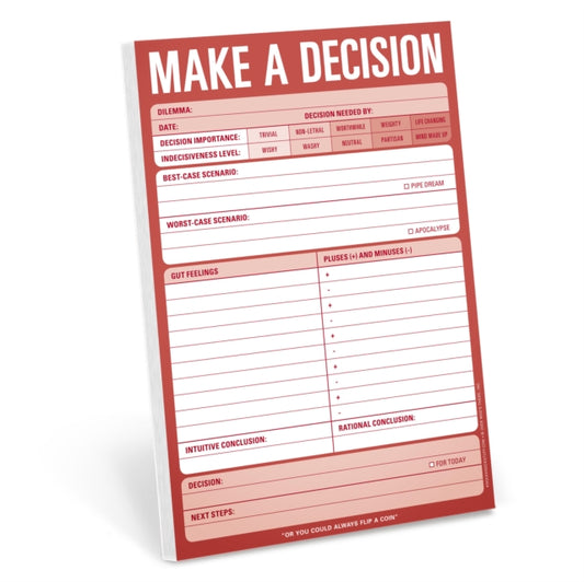 Book cover of: Knock Knock Pads: Make a Decision Pad. By: Knock Knock