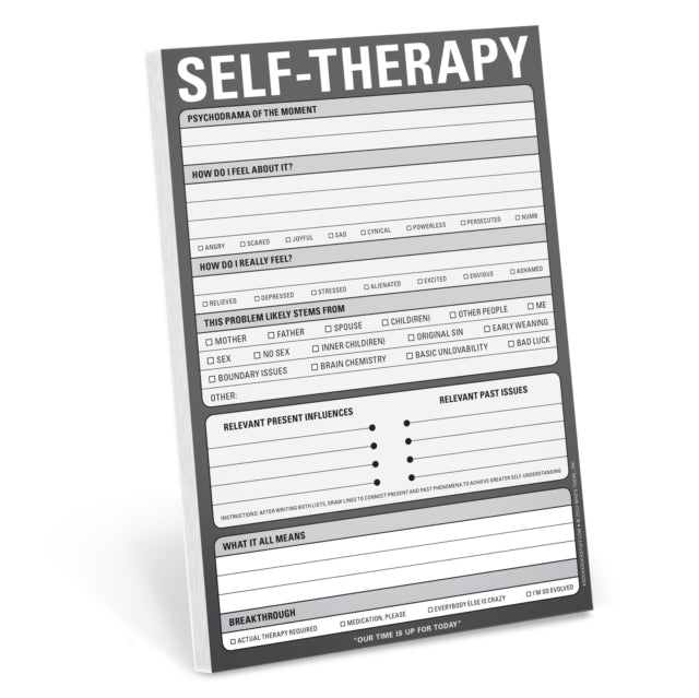 Book cover of: Knock Knock Pad: Self Therapy. By: Knock Knock