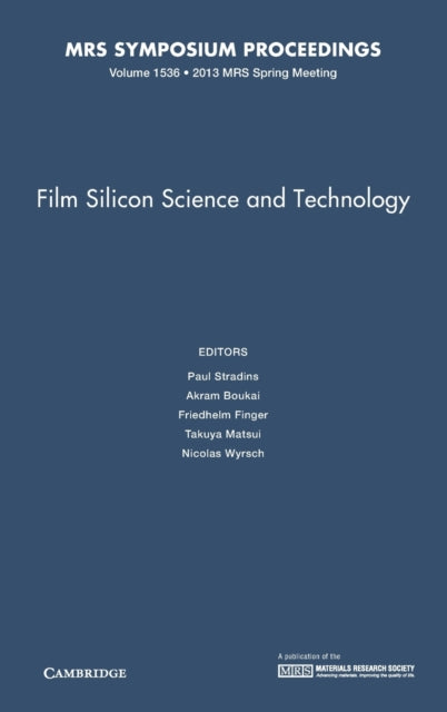 Book cover of: Film Silicon Science and Technology: Volume 1536