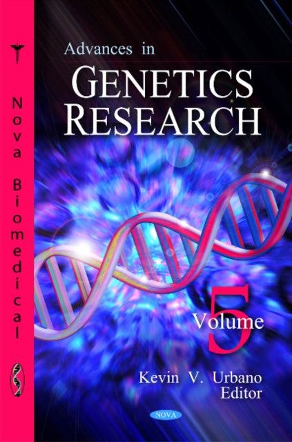 Book cover of: Advances in Genetics Research. By: Kevin V. Urbano