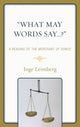 Book cover of: 'What May Words Say . . . ?'. By: Inge Leimberg