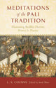 Book cover of: Meditations of the Pali Tradition. By: L.S. Cousins