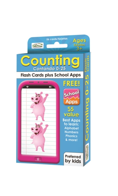 Book cover of: Counting 0-25 Flash Cards. By: Alex A. Lluch