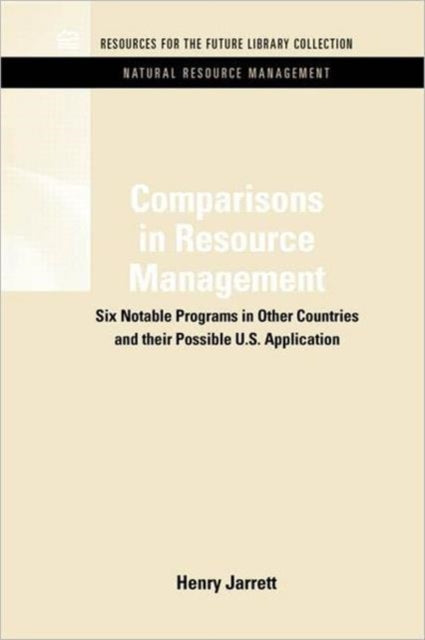 Book cover of: Comparisons in Resource Management. By: Henry Jarrett