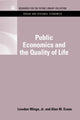 Book cover of: Public Economics and the Quality of Life. By: Resources for the Future Staff