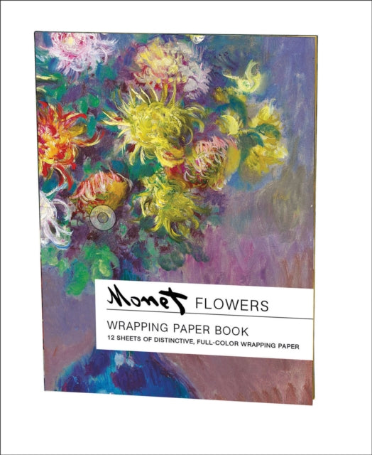 Book cover of: Flowers, Claude Monet Wrapping Paper Book. By: Jetzt Bewerten