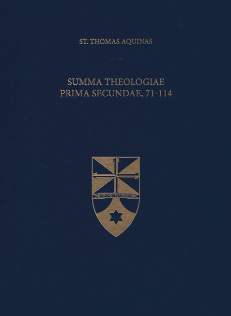 Book cover of: Summa Theologiae Prima Secundae, 71-114. By: Thomas Aquinas