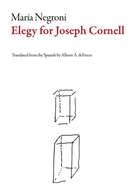 Book cover of: Elegy for Joseph Cornell. By: María Negroni