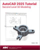 Book cover of: AutoCAD 2025 Tutorial Second Level 3D Modeling. By: Randy Shih