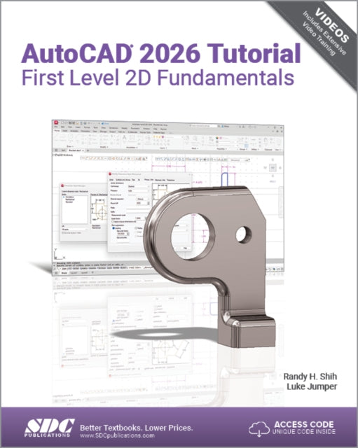 Book cover of: AutoCAD 2026 Tutorial First Level 2D Fundamentals
