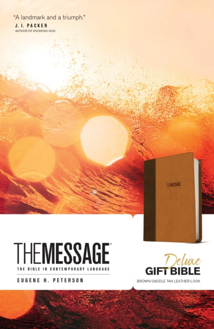 Book cover of: Message Deluxe Gift Bible, Brown. By: Eugene H. Peterson
