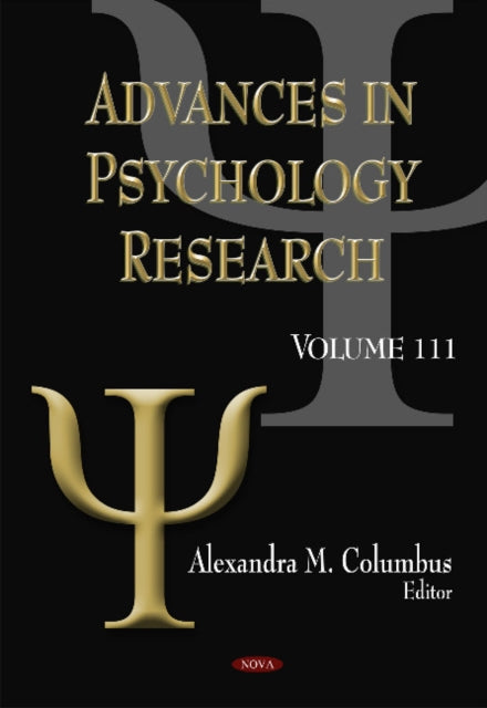 Book cover of: Advances in Psychology Research. By: Alexandra M. Columbus