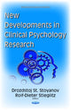 Book cover of: New Developments in Clinical Psychology Research. By: Drozdstoj St Stoyanov