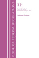 Book cover of: Code of Federal Regulations, Title 32 National Defense 800-End, Revised as of July 1, 2022. By: Office Of The Federal Register (U.S.)