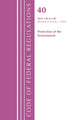 Book cover of: Code of Federal Regulations, Title 40 Protection of the Environment 136-149, Revised as of July 1, 2022. By: Office Of The Federal Register (U.S.)