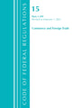 Book cover of: Code of Federal Regulations, Title 15 Commerce and Foreign Trade 1-299, Revised as of January 1, 2021. By: Office of the Federal Register (U.S.)