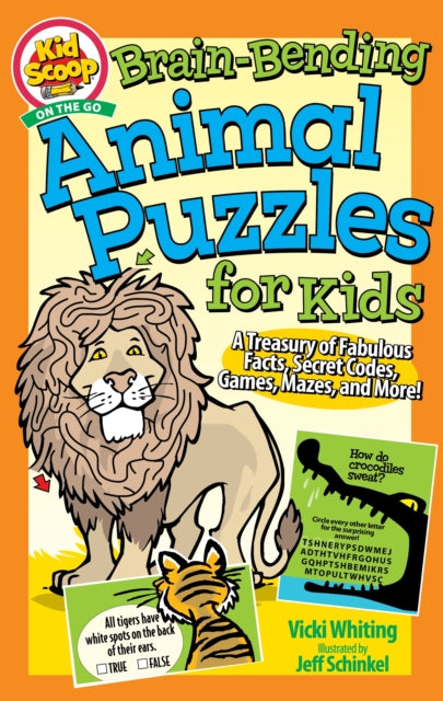 Book cover of: Brain Bending Animal Puzzles for Kids. By: Vicki Whiting