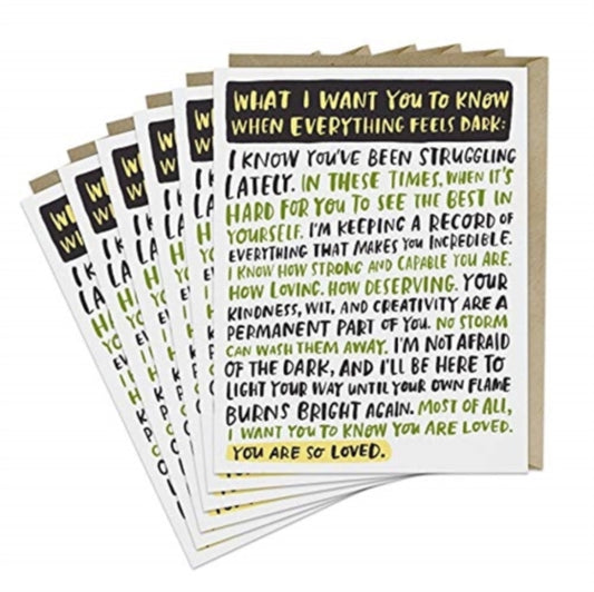 Book cover of: 6-Pack Em & Friends Everything Dark Empathy Card