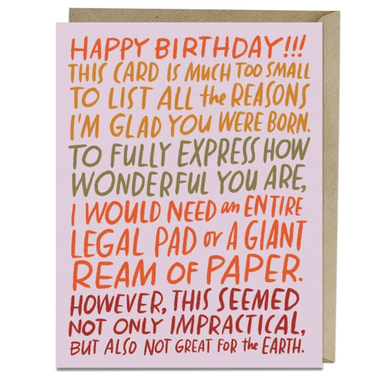 Book cover of: 6-Pack Em & Friends Ream of Paper Birthday Card