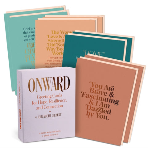 Elizabeth Gilbert for Em & Friends Onward Boxed Cards, 8 Assorted Cards