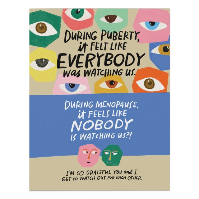 Book cover of: 6-Pack  Em & Friends Watch Out for Each Other Menopause Card. By: Em & Em & Friends