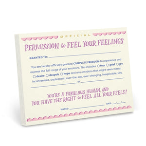 Em & Friends Permission to Feel Your Feelings Notepad
