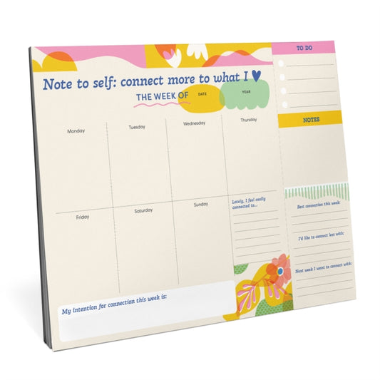 Book cover of: Em & Friends Whole Year of Connecting Weekly Desktop Planner