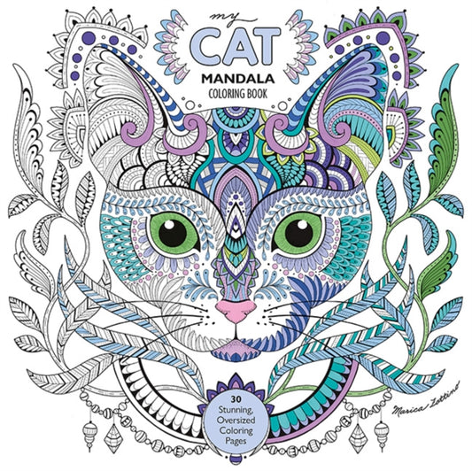 Book cover of: My Cat Mandala Coloring Book. By: Marica Zottino