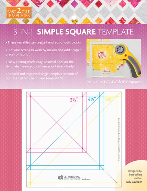 Book cover of: fast2cut 3-in-1 Simple Square Template