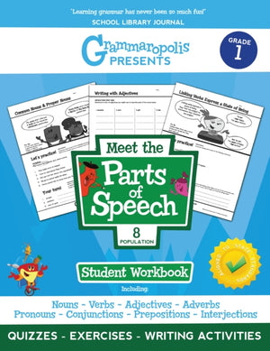 Parts of Speech Workbook, Grade 1