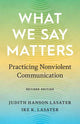 Book cover of: What We Say Matters. By: Judith Hanson Lasater
