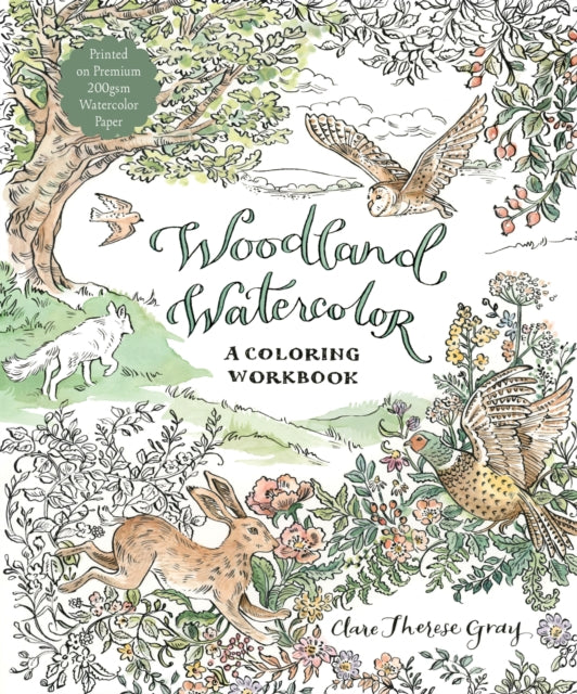 Book cover of: Woodland Watercolor. By: Clare Therese Gray