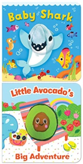 Book cover of: Baby Shark/Little Avocado's Big Adventure (Pack of 2 Finger Puppet Books). By: Cottage Door Cottage Door Press