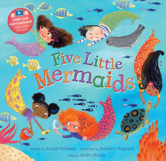 Book cover of: Five Little Mermaids. By: Sunny Scribens