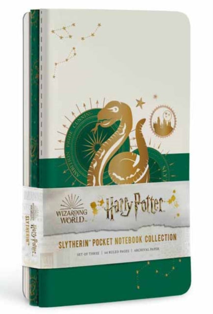 Book cover of: Harry Potter: Slytherin Constellation Sewn Pocket Notebook Collection