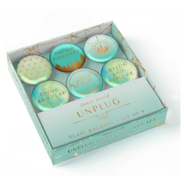 Book cover of: Unplug Glass Magnet Set