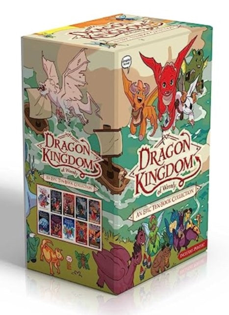 Book cover of: Dragon Kingdom of Wrenly An Epic Ten-Book Collection (Includes Poster!) (Boxed Set). By: Jordan Quinn