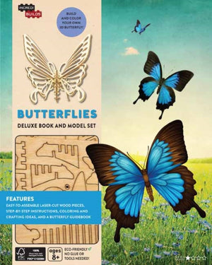 IncrediBuilds: Butterflies Deluxe Book and Model Set