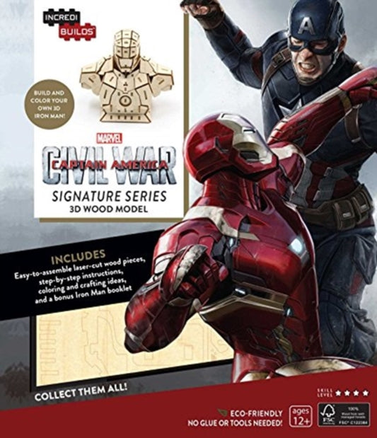 Book cover of: IncrediBuilds: Marvel's Captain America: Civil War: Iron Man Signature Series 3D Wood Model