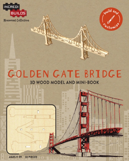 Book cover of: IncrediBuilds Monument Collection: Golden Gate Bridge