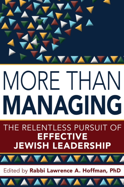Book cover of: More Than Managing. By: Hoffman, Lawrence A.