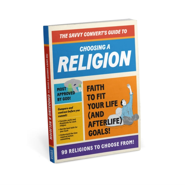 Book cover of: Knock Knock Savvy Convert's Guide to Choosing a Religion (2022 Edition). By: Knock Knock Knock