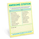 Book cover of: Knock Knock Awesome Citation Nifty Note Pad (Pastel Version). By: Knock Knock Knock
