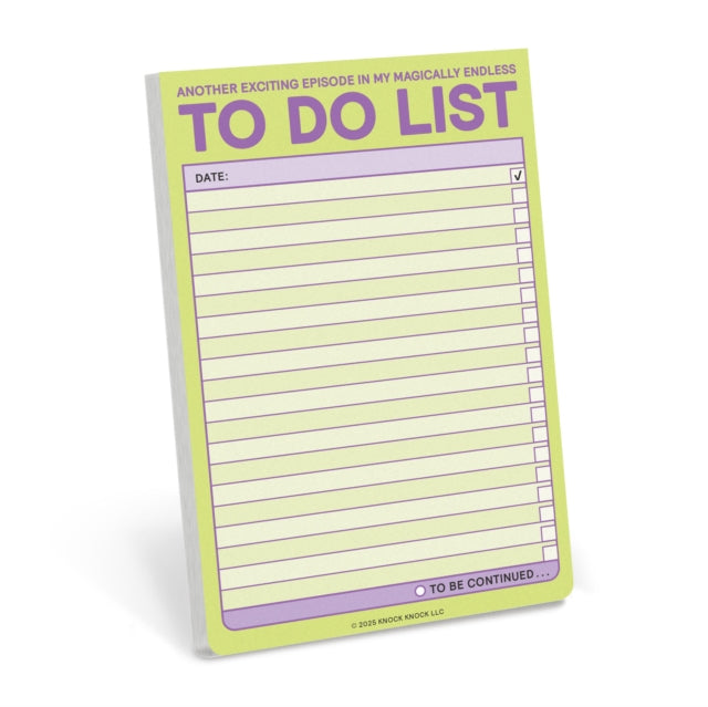 Book cover of: Knock Knock Endless To Do List Great Big Stickies